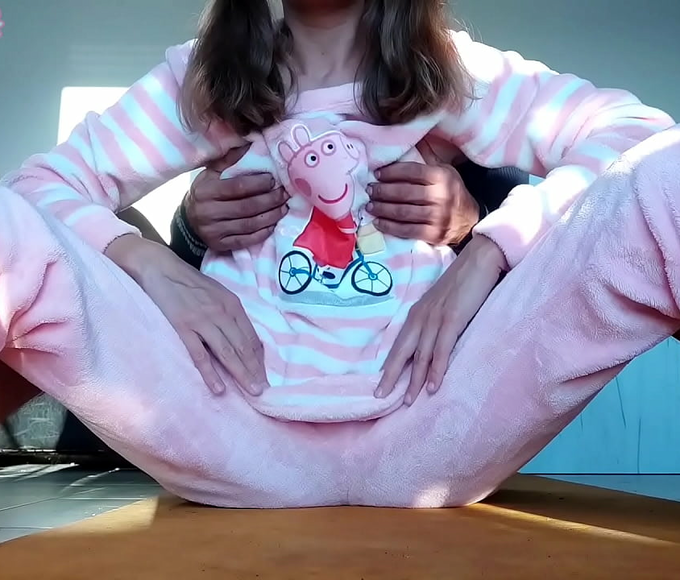 JAV Stepsibling Rough Pounding ~ Tight Cunt and Small Tits in Pajamas